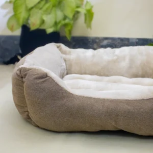 Premium Comfort Pet Bed with Corduroy Finish & Polyester Padding