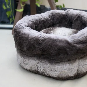 Luxury Faux Fur Pet Bed with raised sides